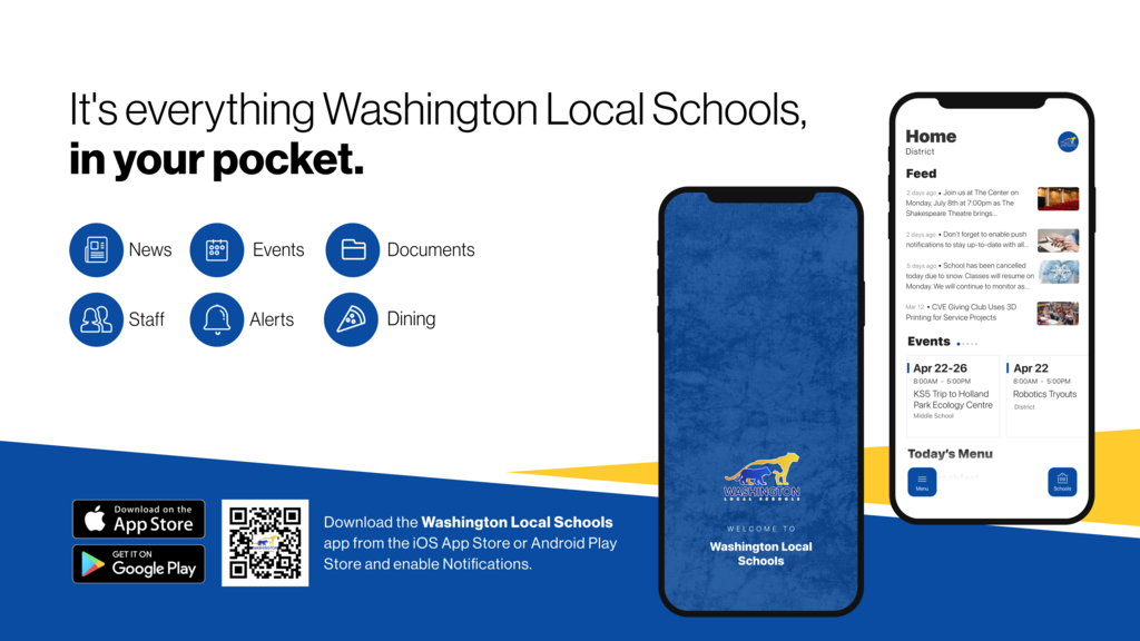 Washington Local Schools App Advertisement