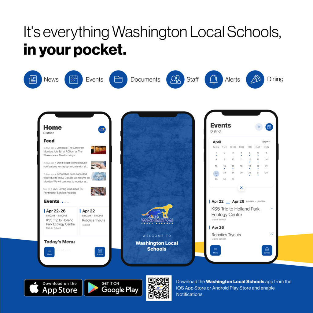 Washington Local Schools App Advertisement